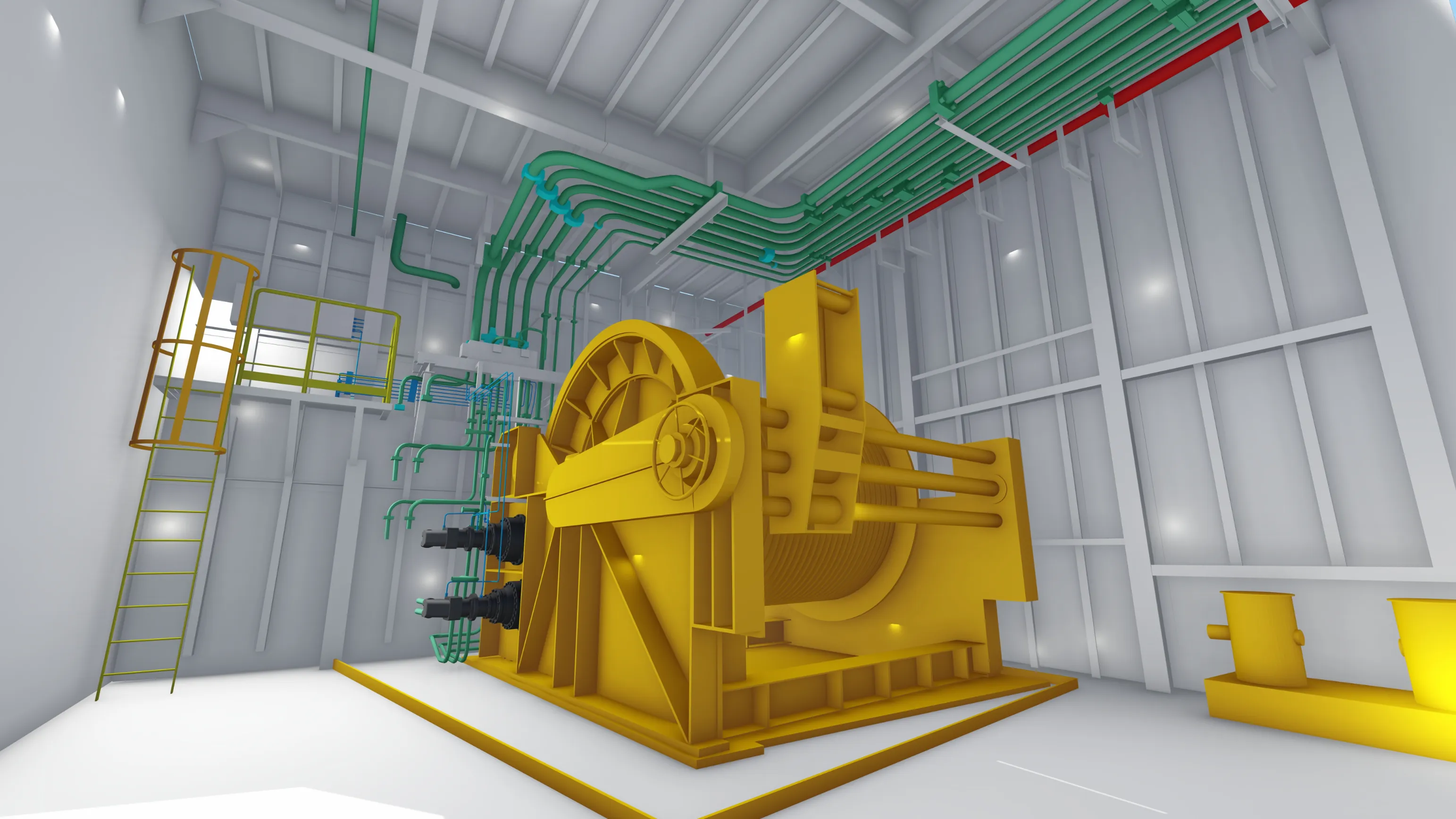 Asbuilt 3D Modelling of Winch Room